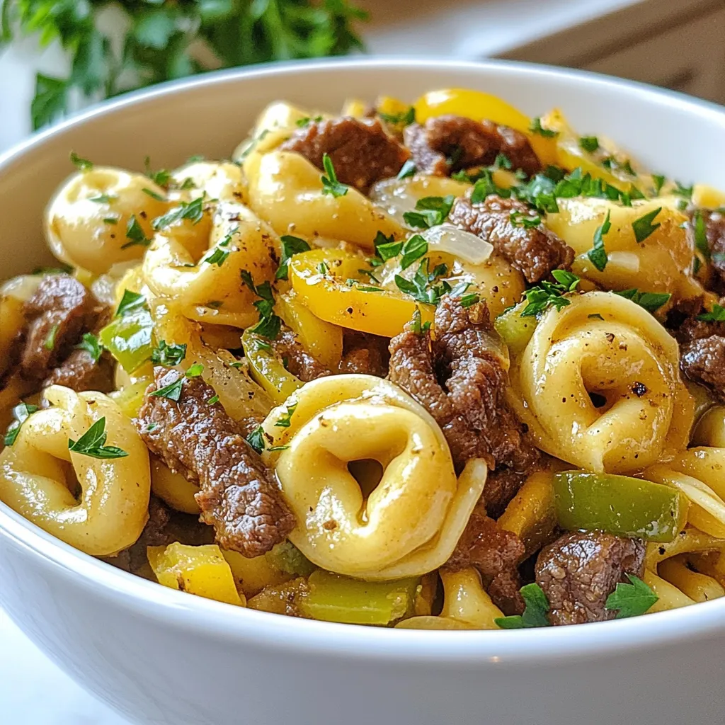 Cheesesteak Tortellini Flavorful and Simple Recipe