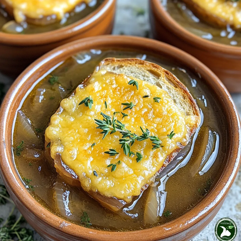 French Onion Soup with Cheesy Bread Comfort Dish