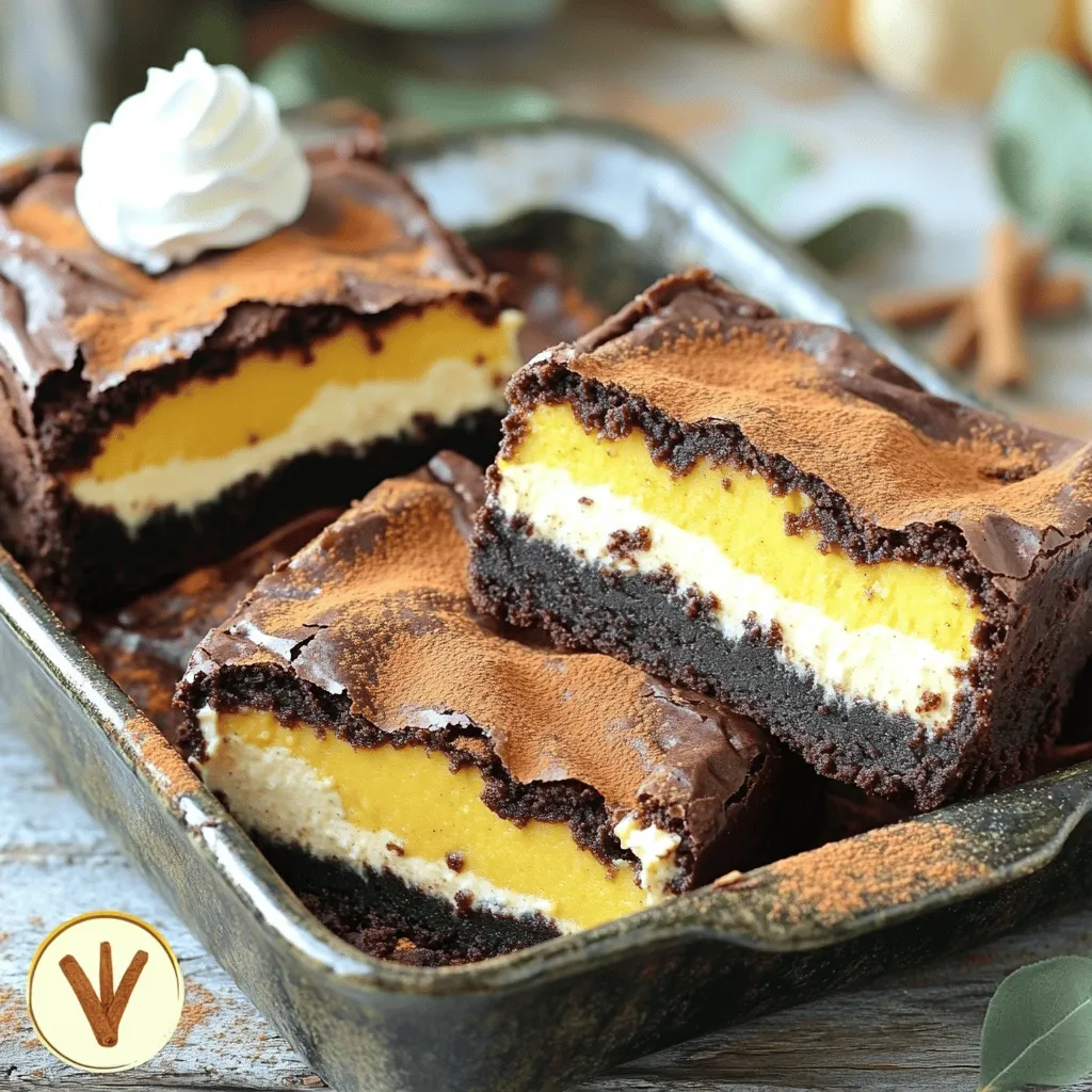 Pumpkin Cheesecake Brownies Irresistible Fall Delight