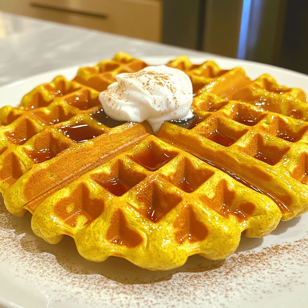 Pumpkin Protein Cottage Cheese Waffles Delightful Recipe