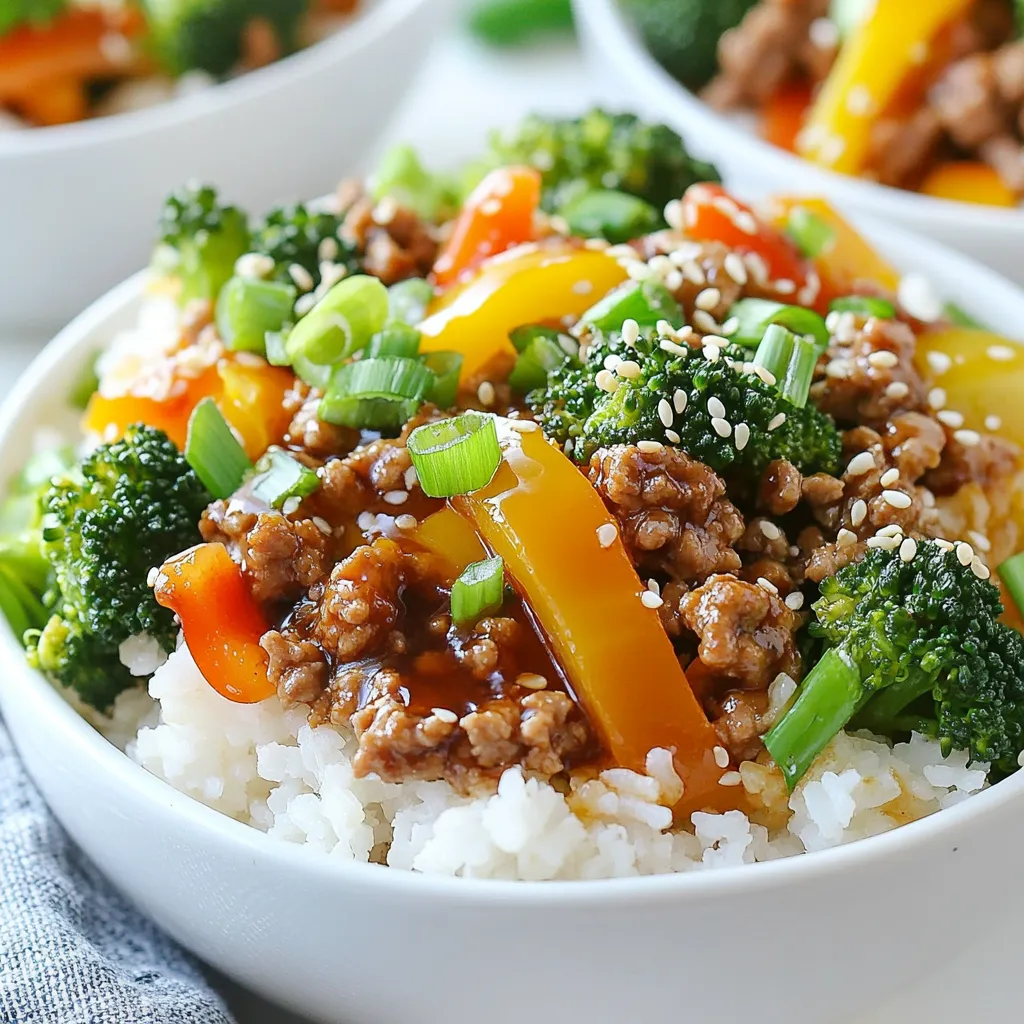Ground Turkey Teriyaki Bowls Quick and Flavorful Meal