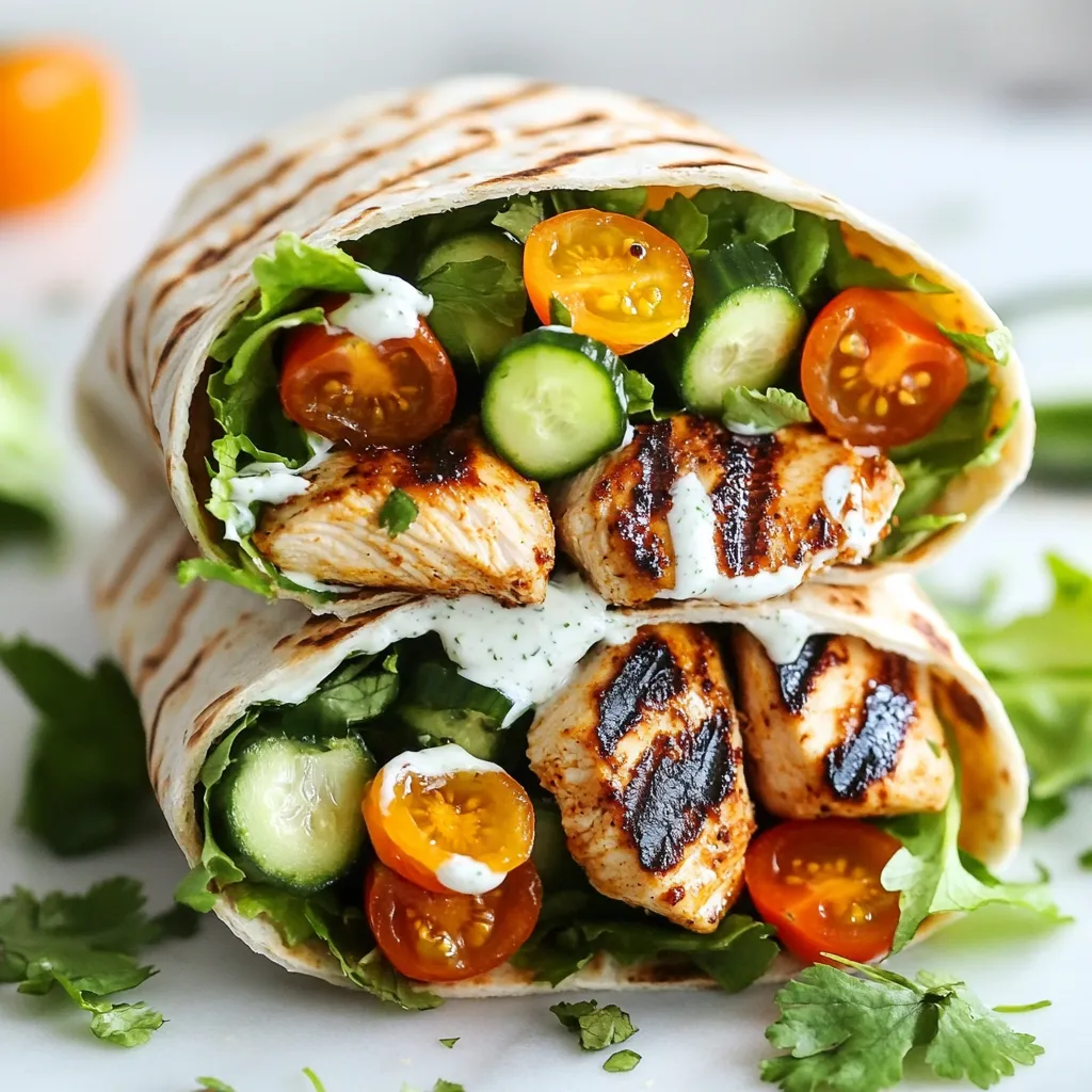 Spicy Grilled Chicken Wrap Flavorful and Easy Meal
