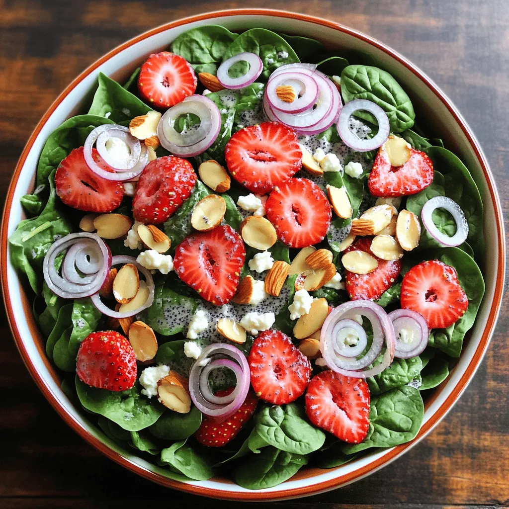 Strawberry Spinach Poppyseed Salad Fresh and Crisp Delight