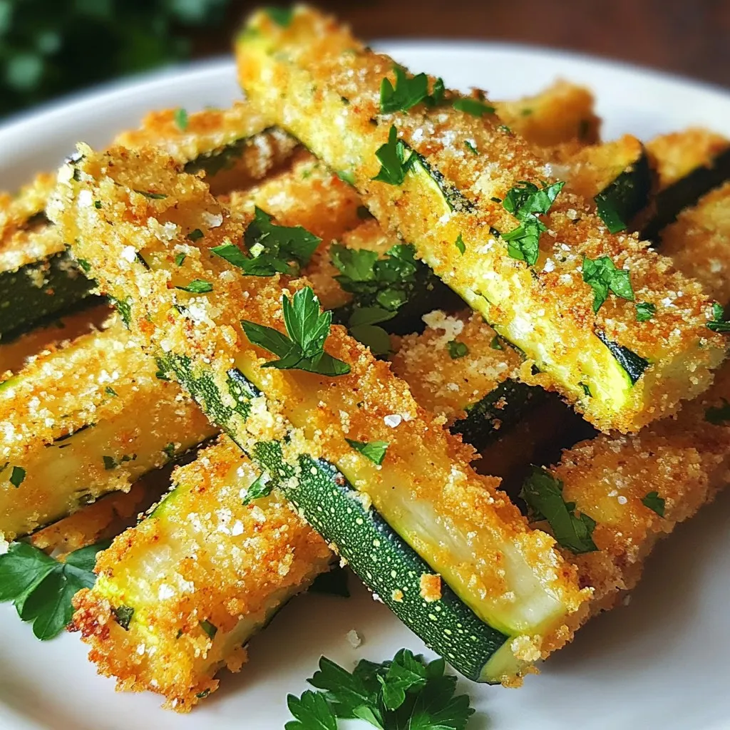 Parmesan Crusted Zucchini Fries Crisp and Tasty Bites