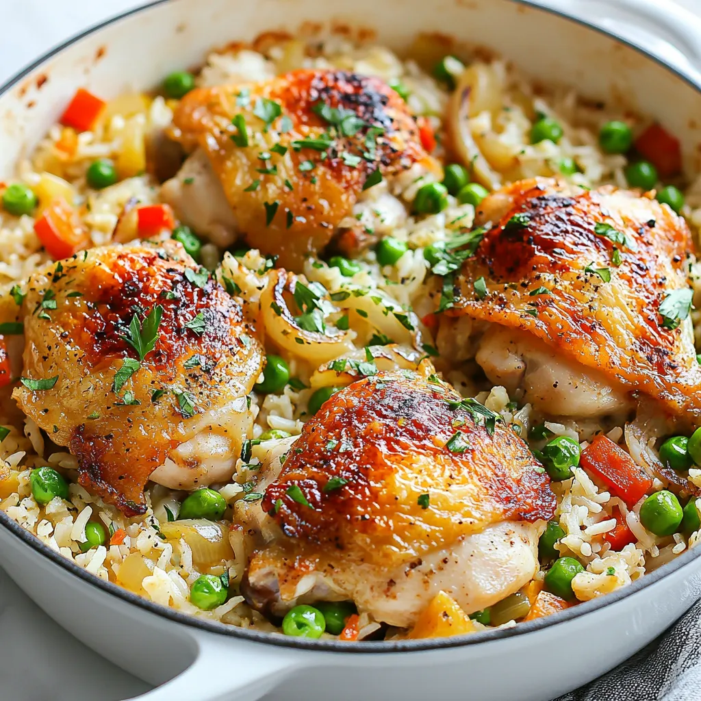 One Pan Chicken and Rice Bake Simple Family Meal