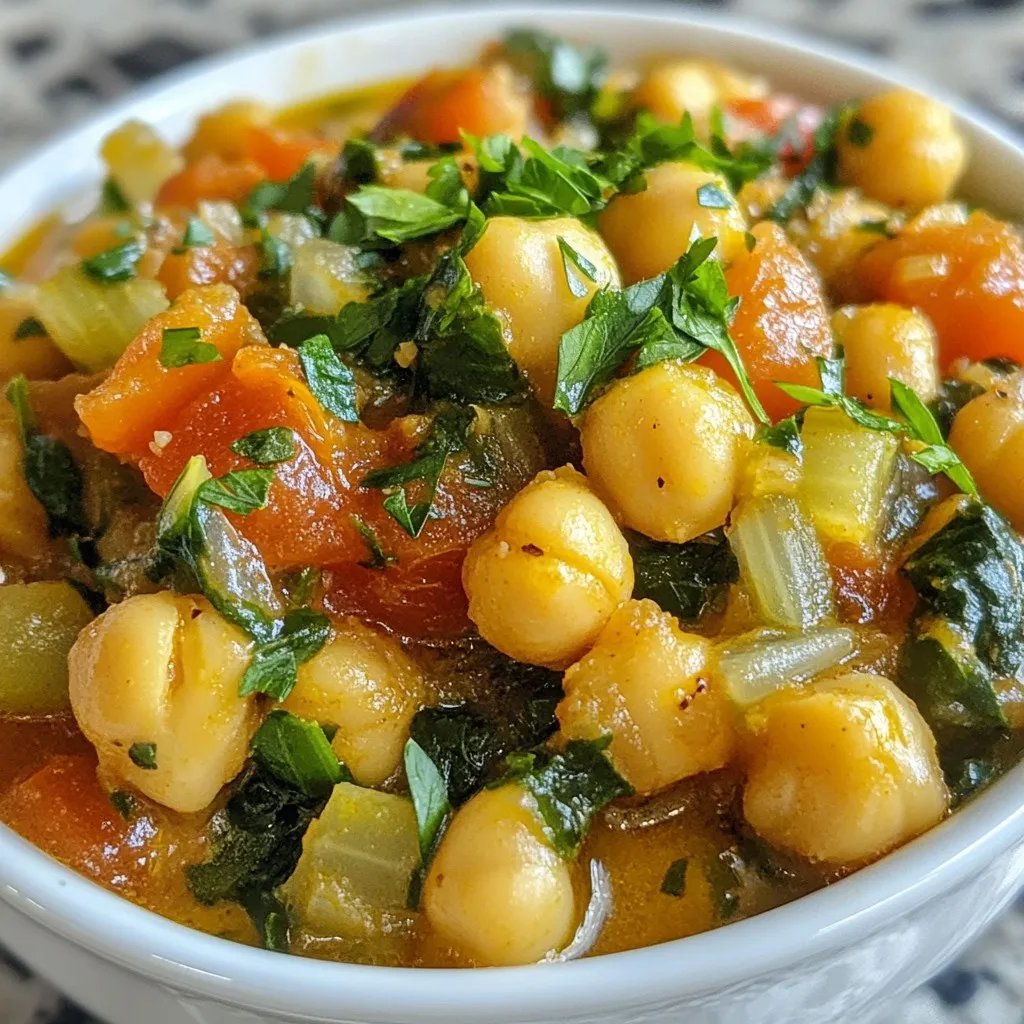 Tuscan Chickpea Soup Hearty and Flavorful Dish