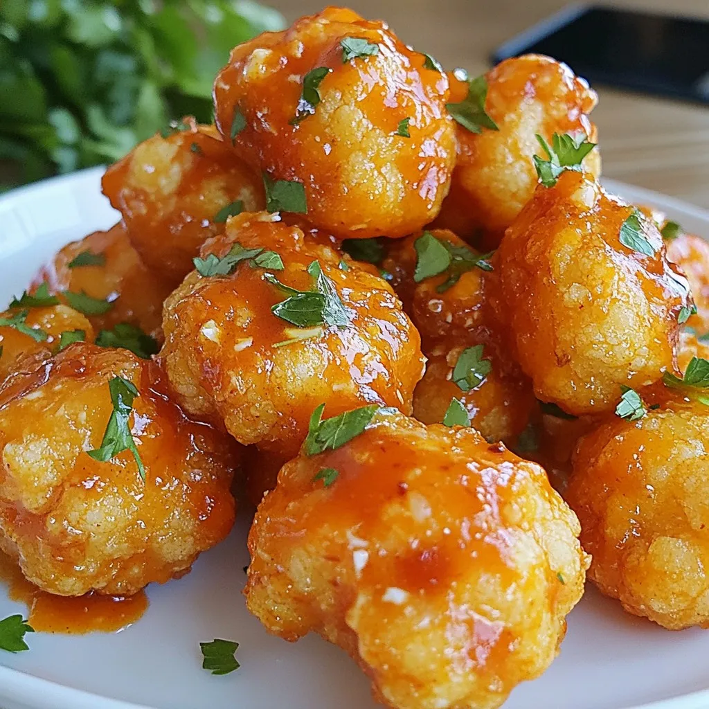 Buffalo Cauliflower Bites Crispy and Flavorful Snack