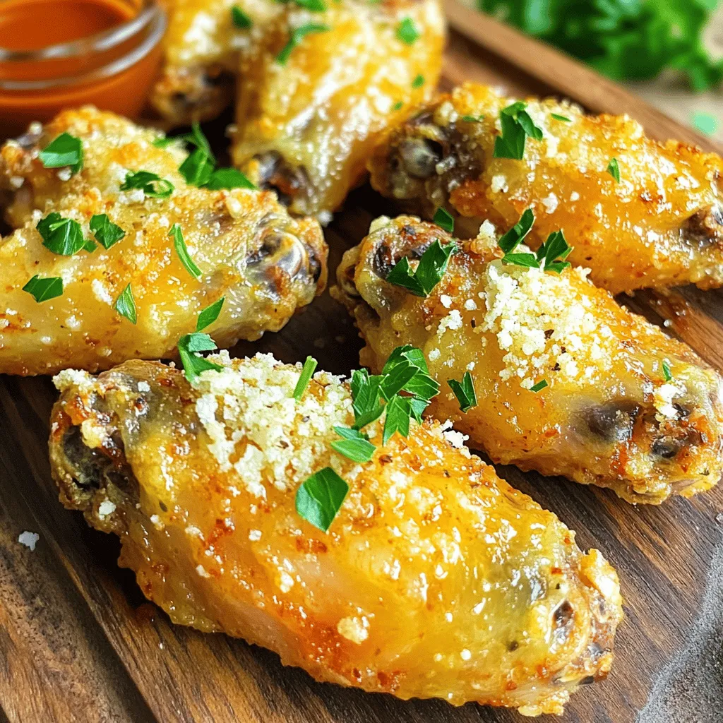 Baked Garlic Parmesan Wings Crispy and Flavorful Treat