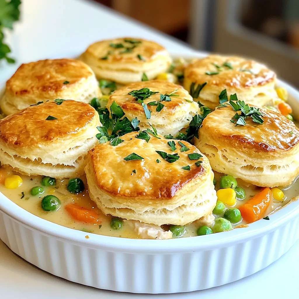 Biscuit Chicken Pot Pie Comforting Family Dinner