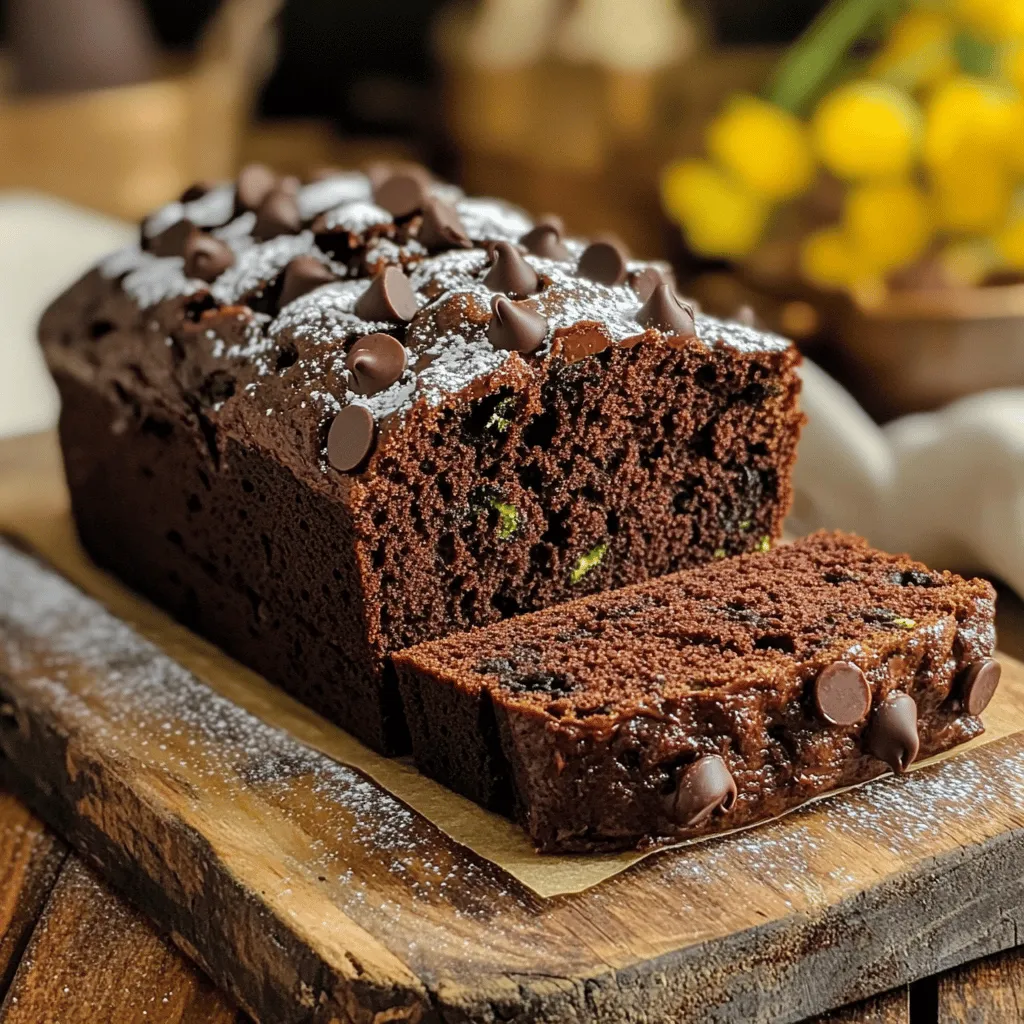 Double Chocolate Zucchini Bread Bakery Delight