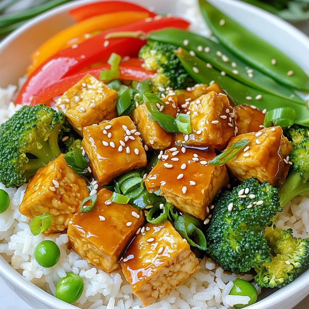 Minute Teriyaki Tofu Rice Bowls Flavorful Delight