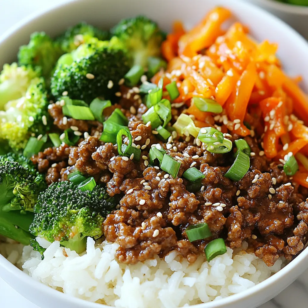 Korean Ground Beef Bowl Flavorful and Simple Recipe