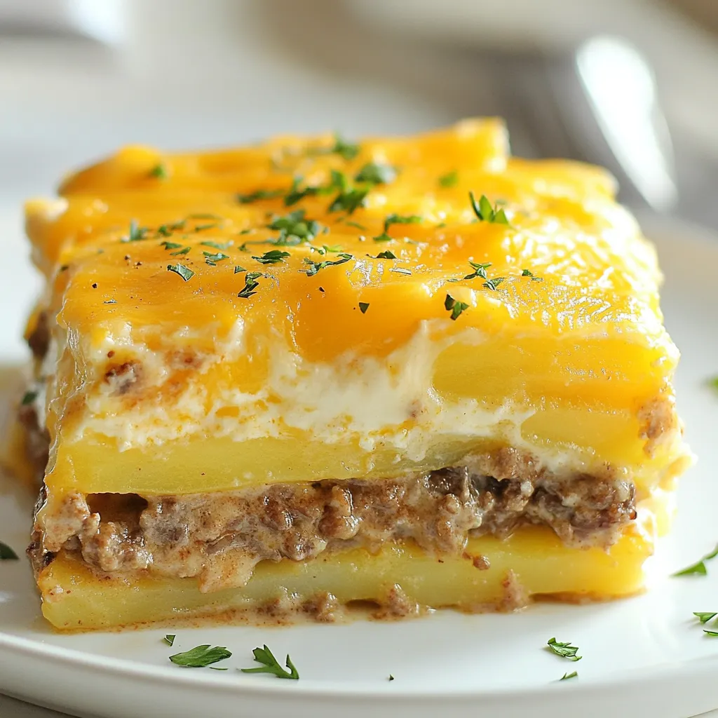 Creamy Beef and Potato Casserole Comfort Dish Delight