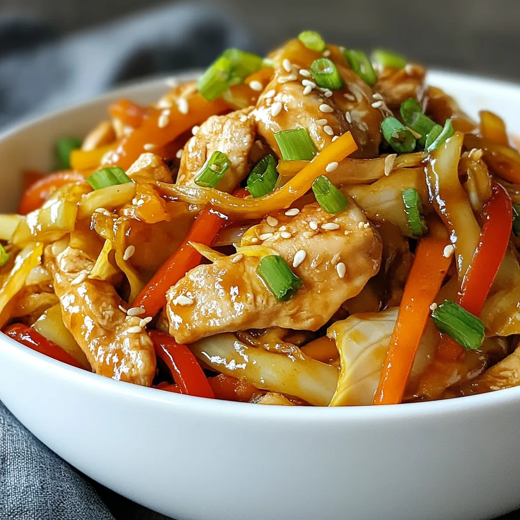 Chicken Cabbage Stir Fry Flavorful and Quick Delight