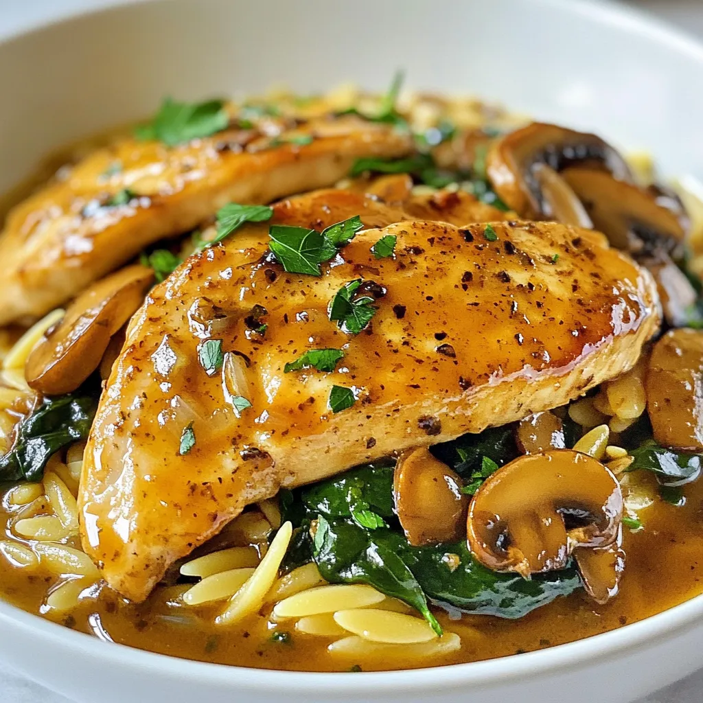 Marsala Chicken Orzo Delightful and Hearty Meal