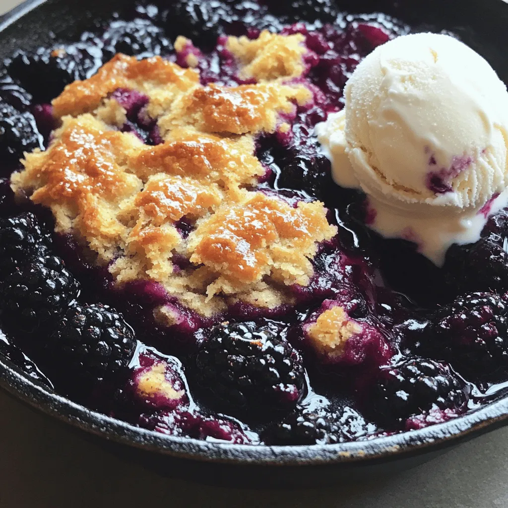 Blackberry Cobbler Skillet Scrumptious Dessert Recipe