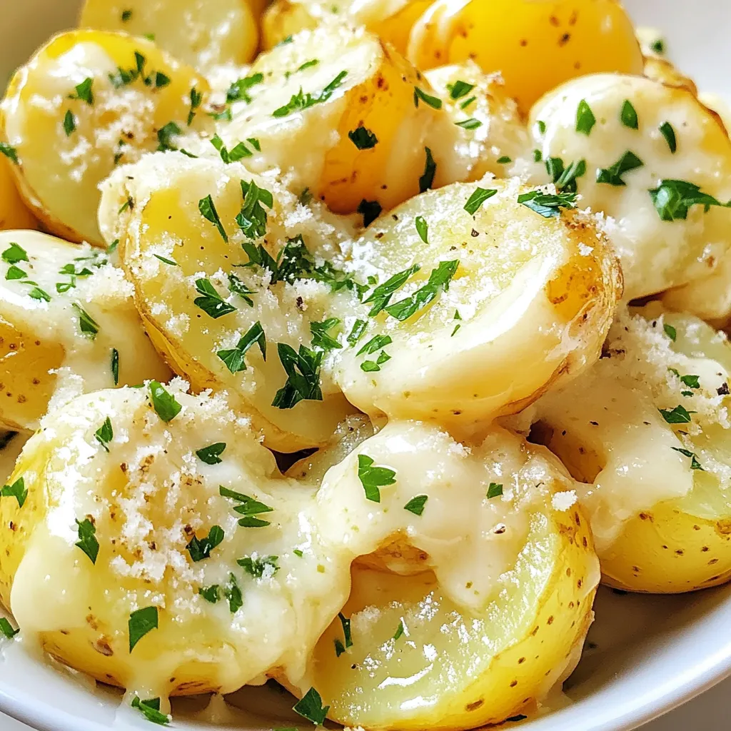 Creamy Garlic Baby Potatoes Rich and Flavorful Dish