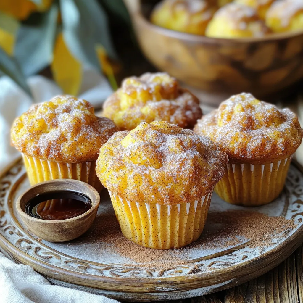 Pumpkin Spice Churro Muffins Delicious Fall Treat