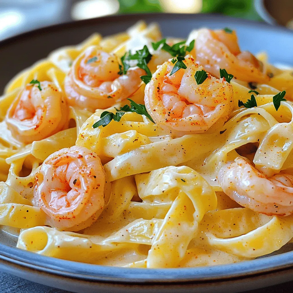 Creamy Cajun Shrimp Alfredo Simple and Flavorful Dish