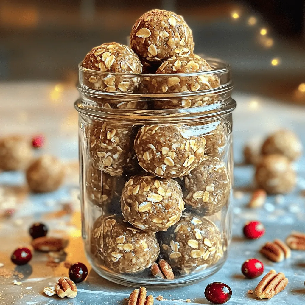 No-Bake Gingerbread Energy Balls Easy and Tasty Treat