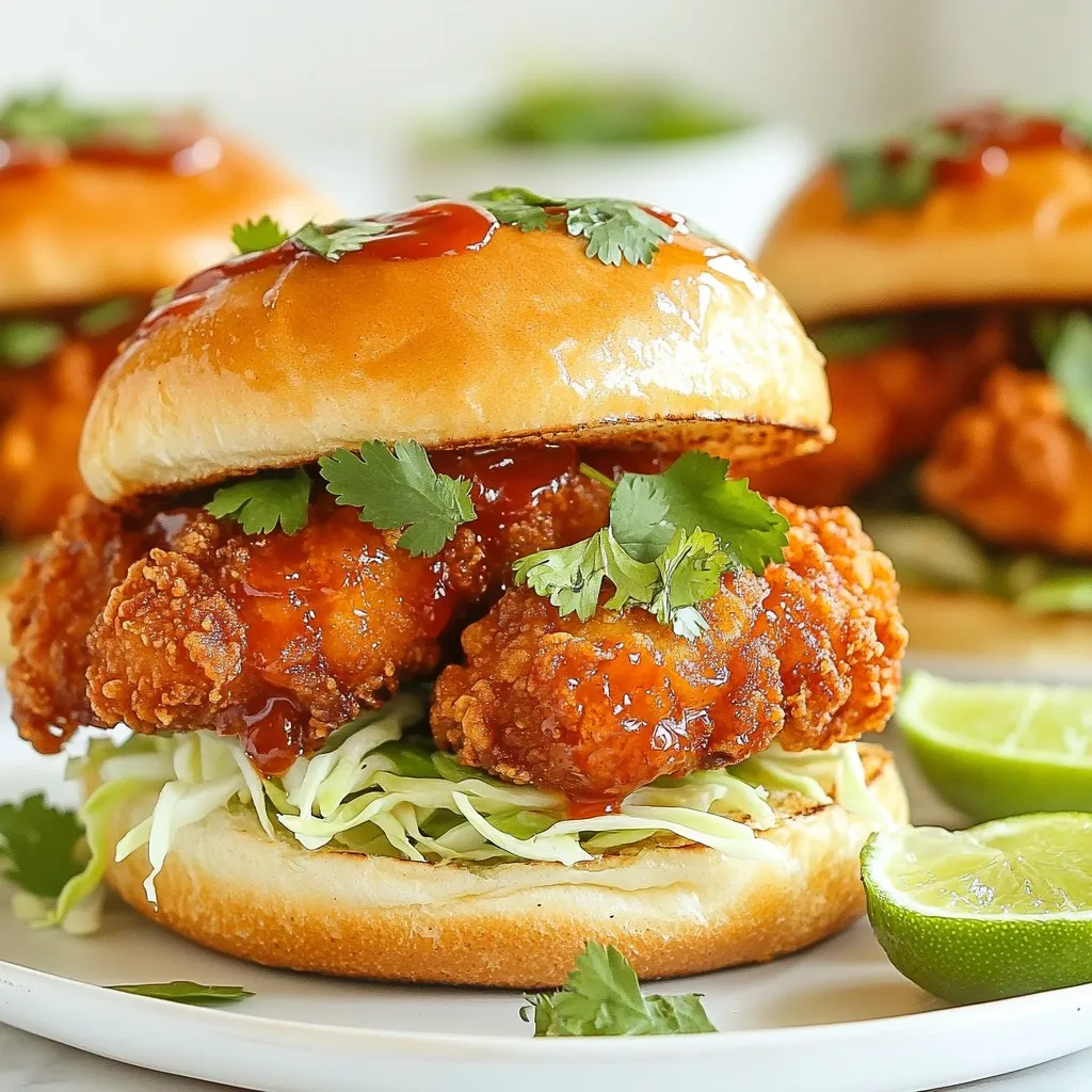 Thai Fried Chicken Sandwich Flavorful and Easy Recipe
