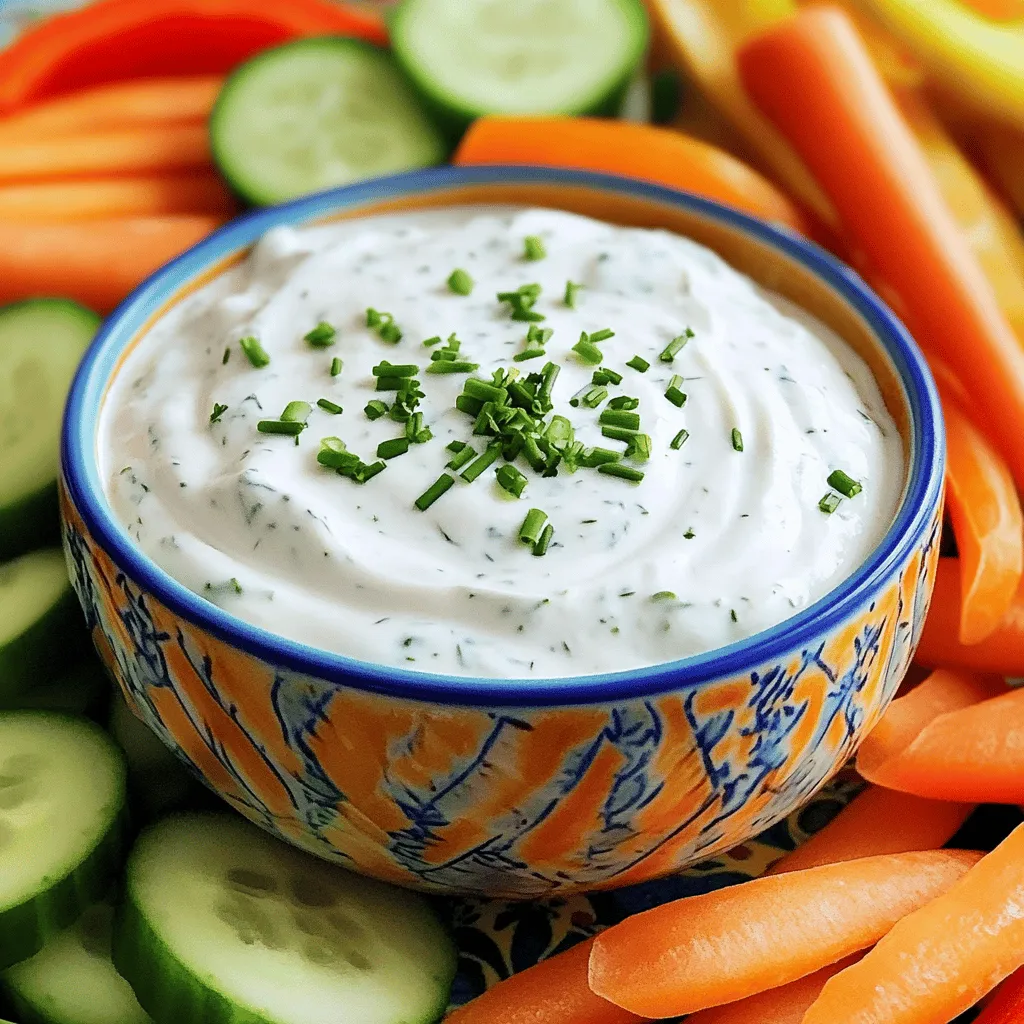 Greek Yogurt Ranch Dip Flavorful and Healthy Treat