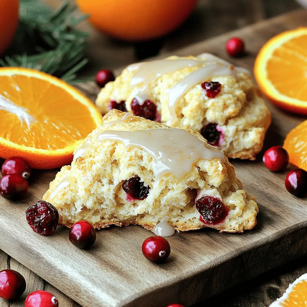 Cranberry Orange Scones Flaky and Flavorful Delight