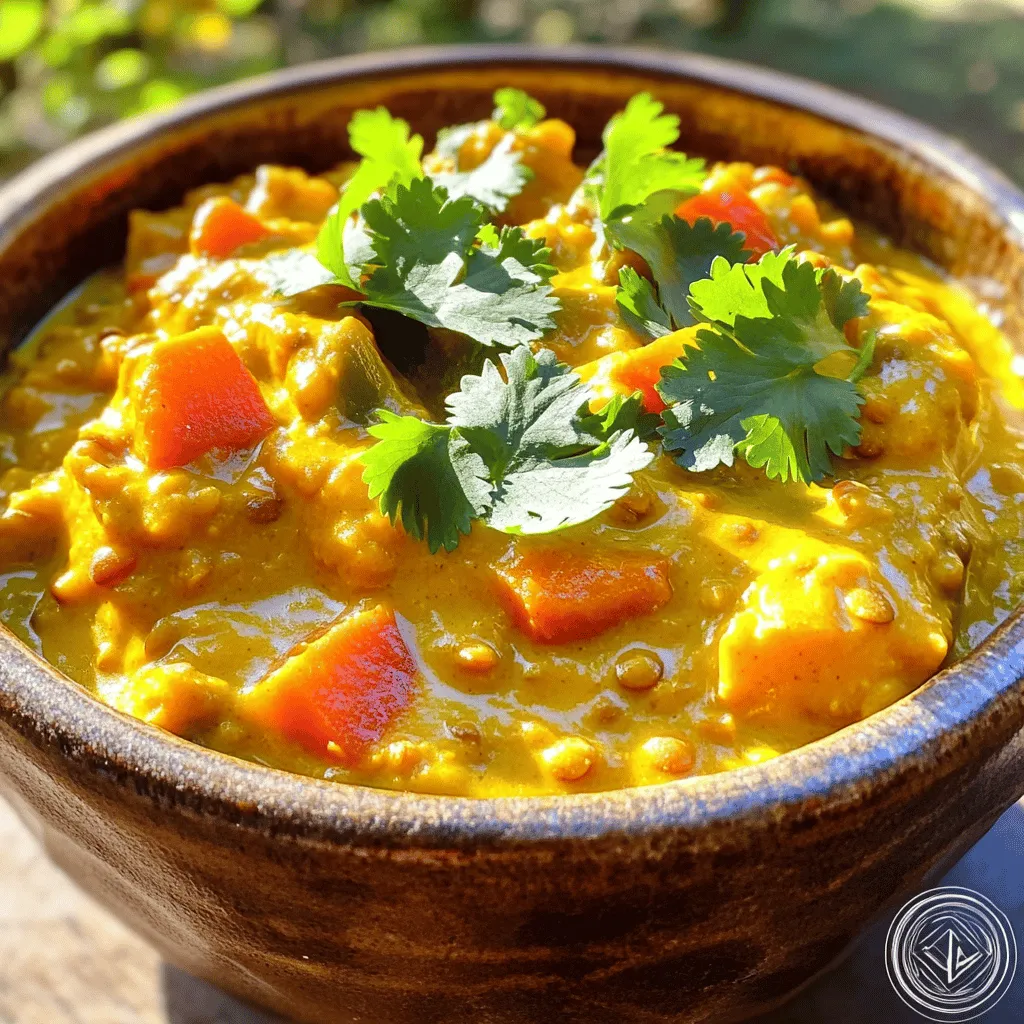 Slow Cooker Pumpkin Curry Lentil Stew Hearty Recipe
