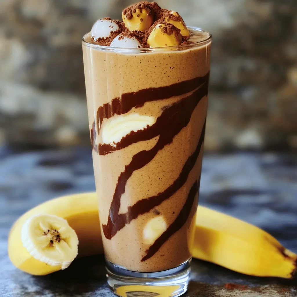 High-Protein Peanut Butter Cup Smoothie Delight