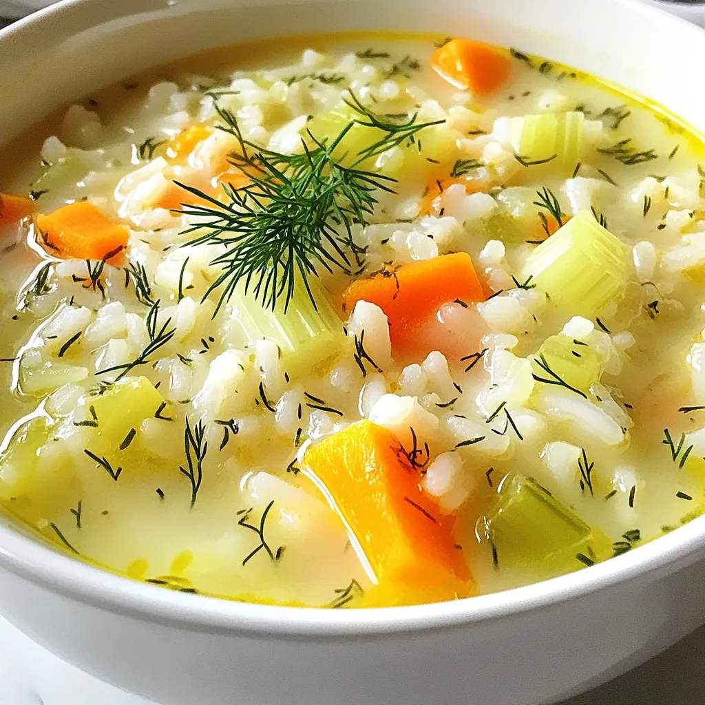 Greek Lemon Rice Soup Flavorful Comfort in a Bowl