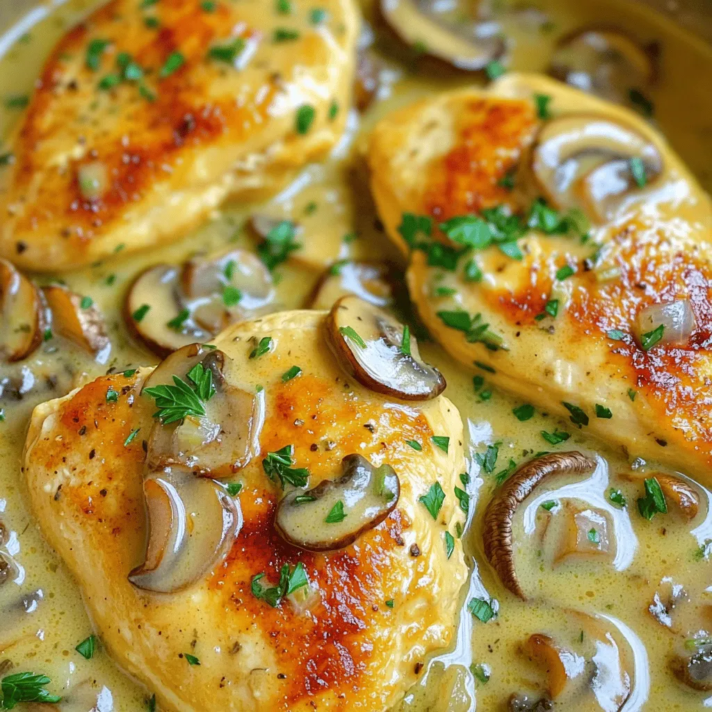Creamy Garlic Mushroom Chicken Savory and Simple Dish