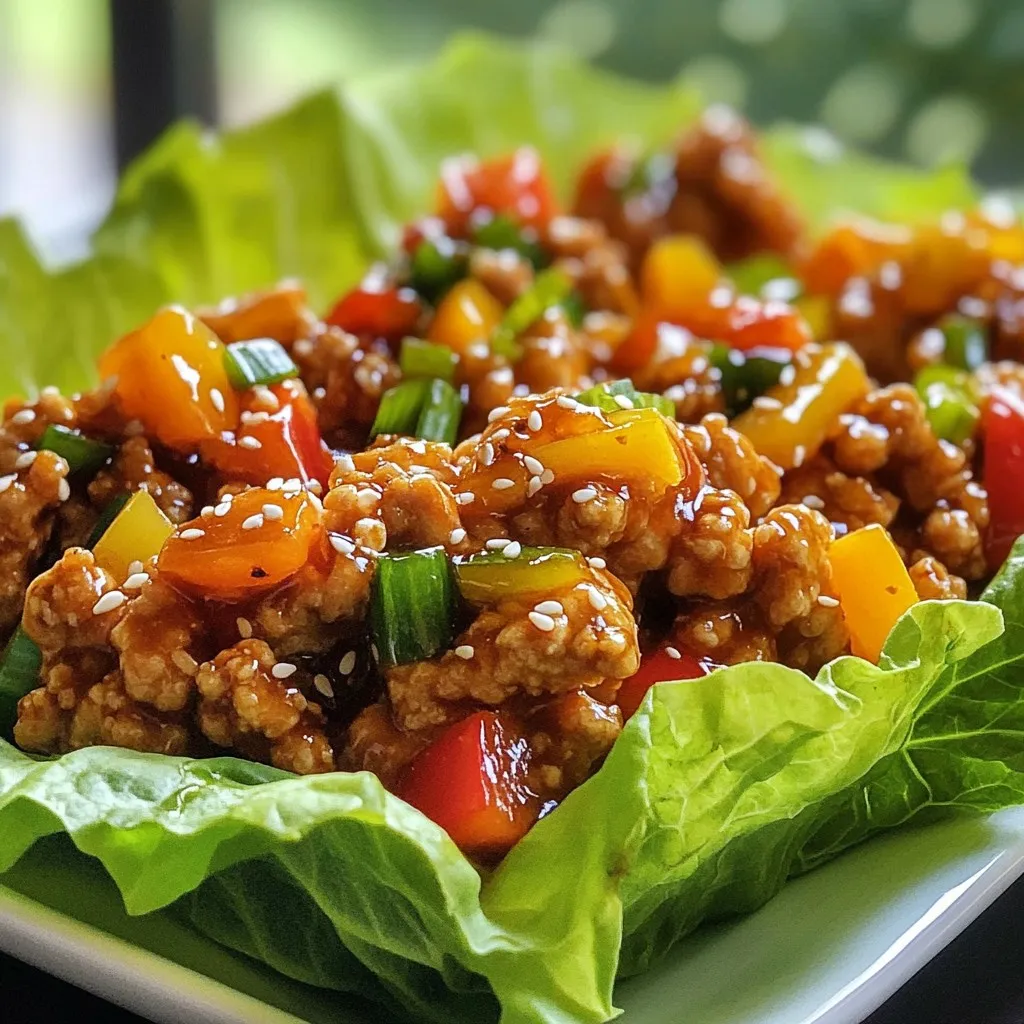 Sriracha Honey Chicken Lettuce Wraps Tasty and Easy