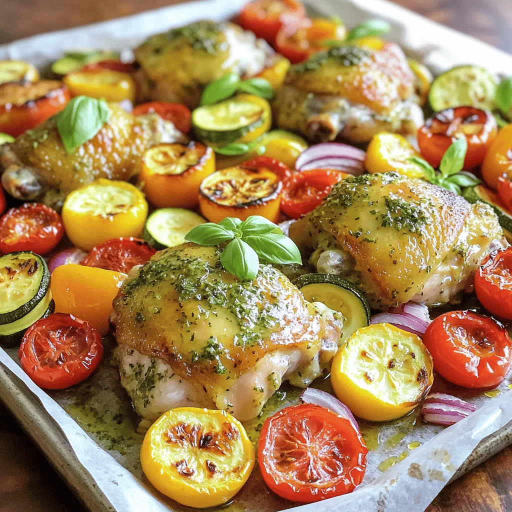 Sheet Pan Lemon Herb Chicken &#038; Veggies Delight