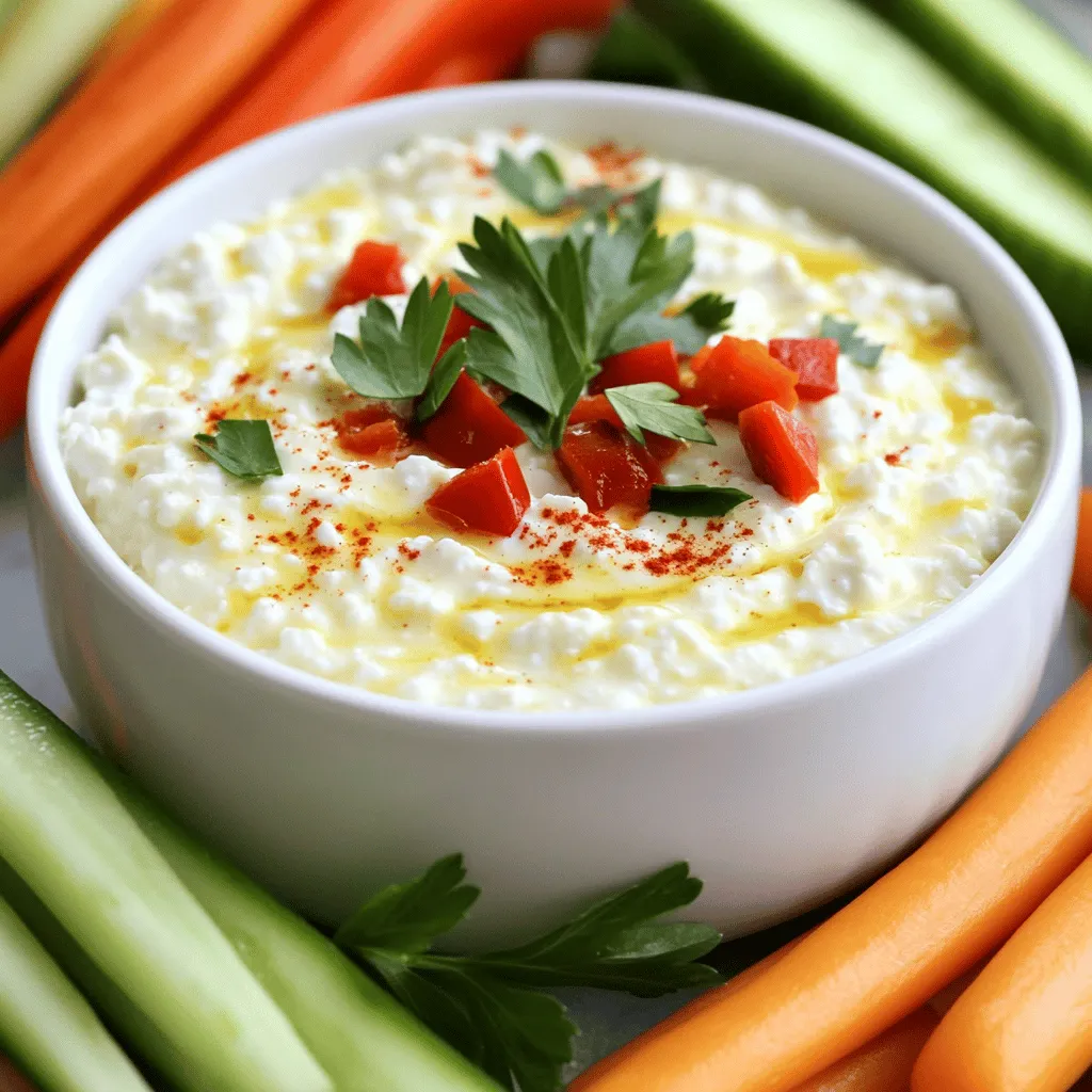 Protein Cottage Cheese Dip Healthy and Flavorful Snack