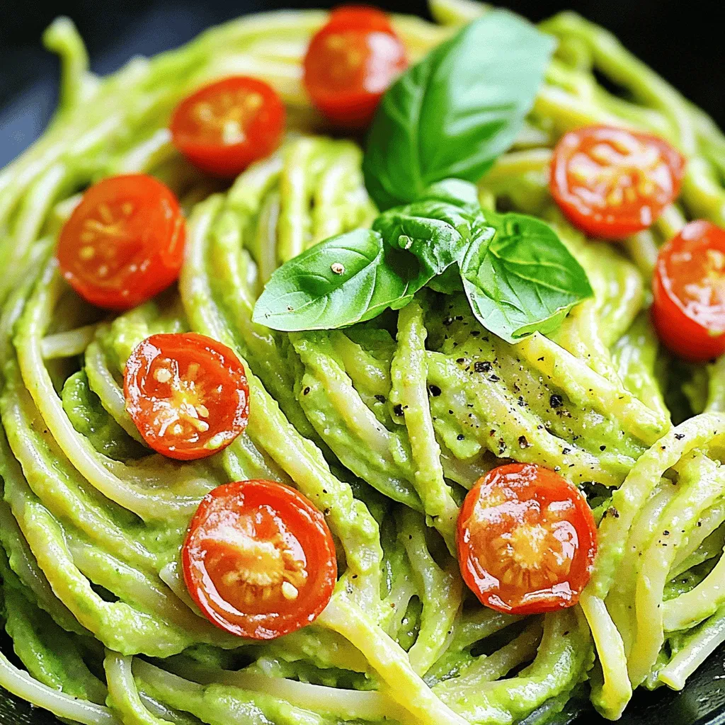 Creamy Avocado Pasta Delightful and Easy Recipe