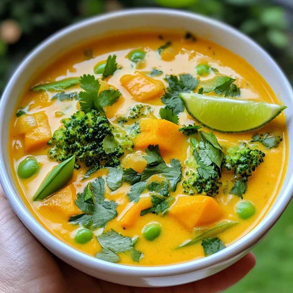 Vegan Thai Coconut Curry Soup Simple and Tasty Recipe
