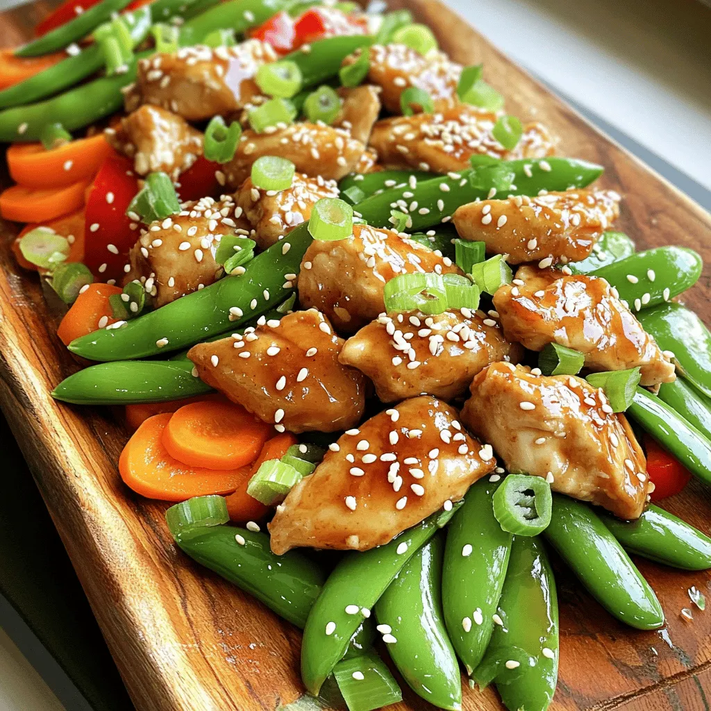 Sheet Pan Teriyaki Chicken &#038; Snap Peas Delight