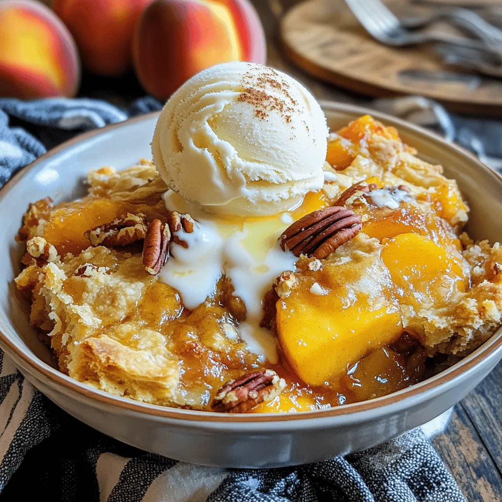 Peach Cobbler Dump Cake Simple and Delicious Treat