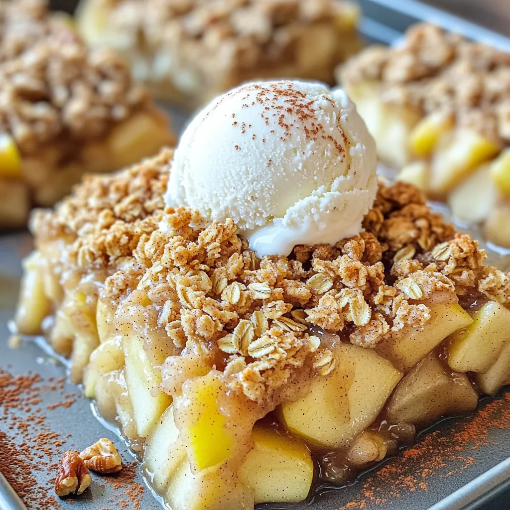 Apple Crisp Crumble Bars Delightful and Simple Treat