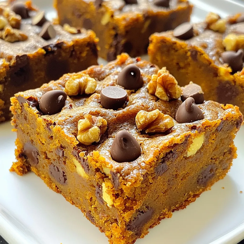 Pumpkin Chocolate Chip Bars Irresistible Fall Treat