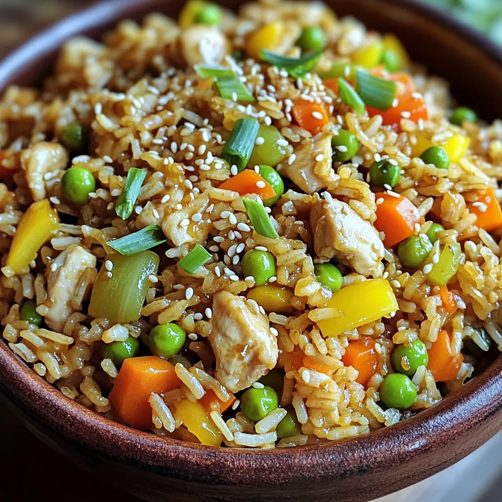 Savory Sesame Chicken Fried Rice Quick and Easy Meal