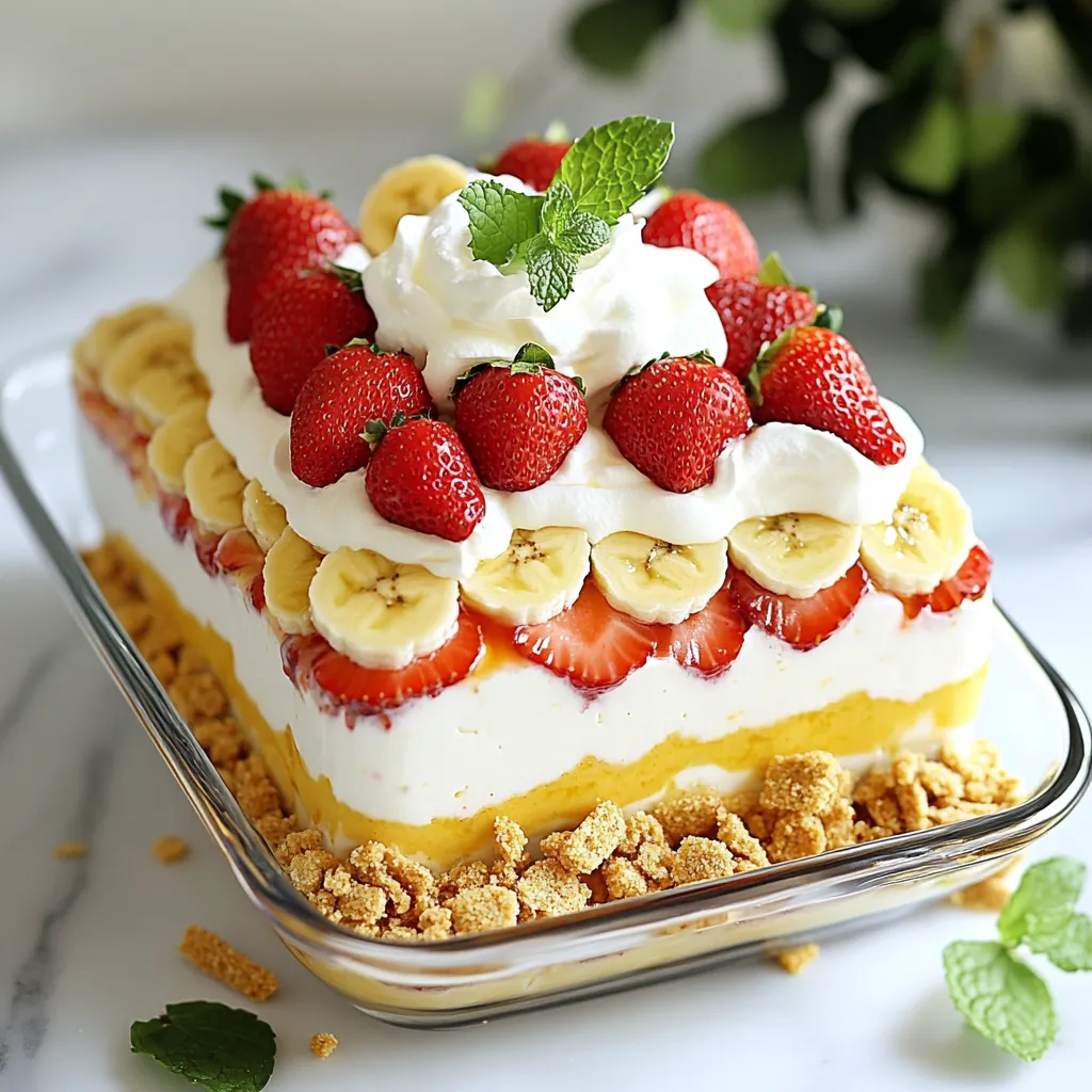 No-Bake Strawberry Banana Pudding Easy and Delicious