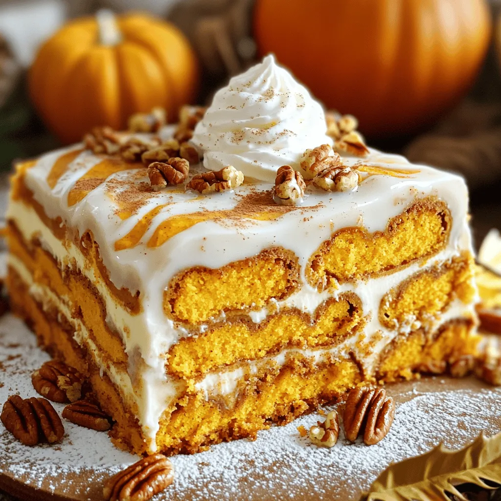 Pumpkin Pie Cinnamon Roll Cake Delicious Fall Treat