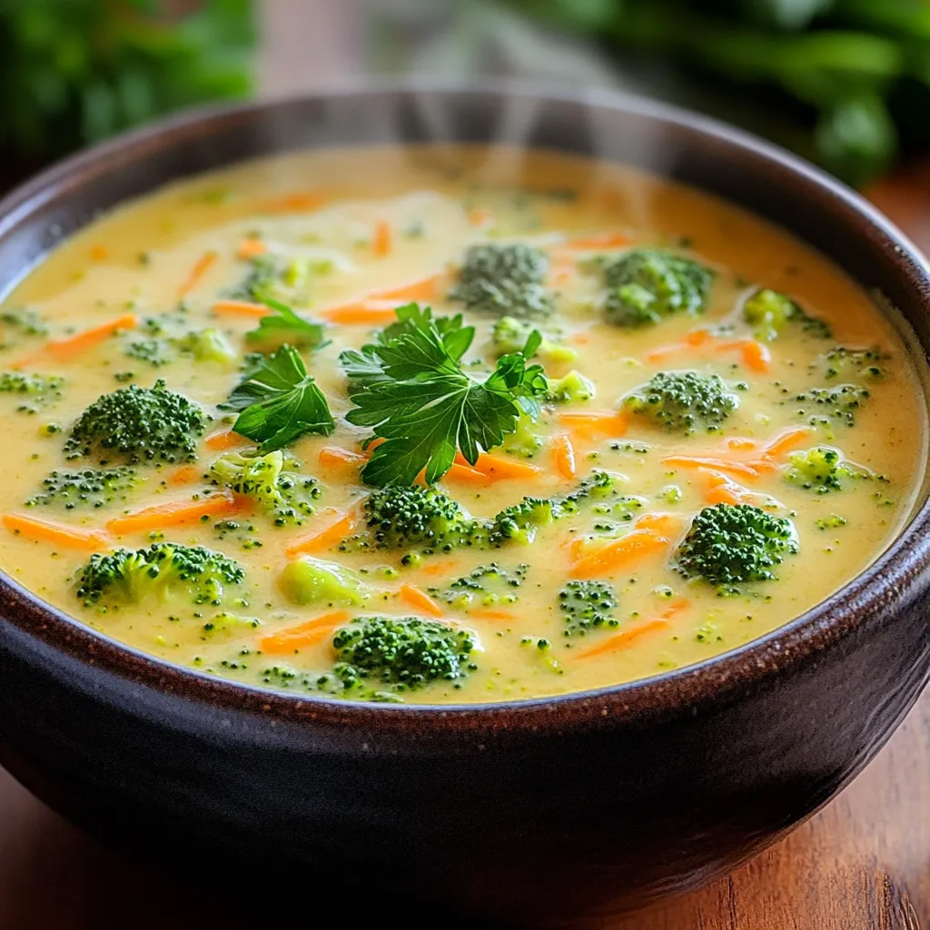 Savory Slow Cooker Broccoli Cheddar Soup Recipe