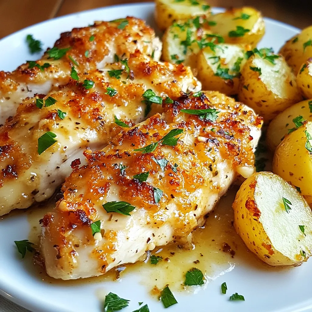Garlic Parmesan Chicken &#038; Potatoes Simple Dinner Delight
