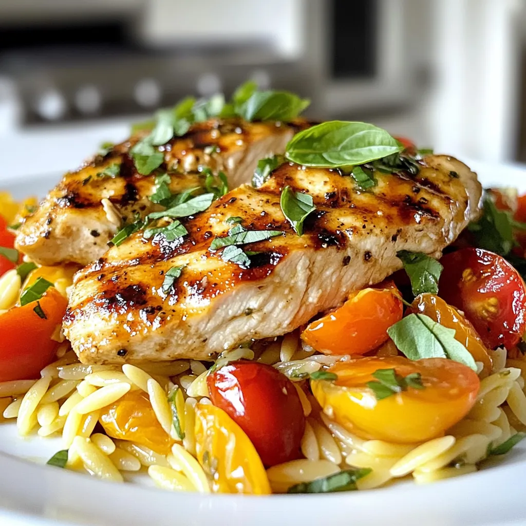 Balsamic Chicken Orzo One Pan Delightful Recipe