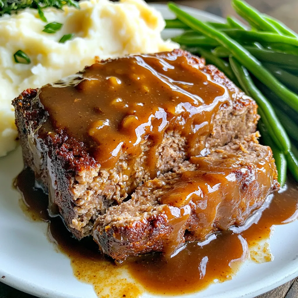 Brown Gravy Meatloaf Easy Comfort Food Recipe