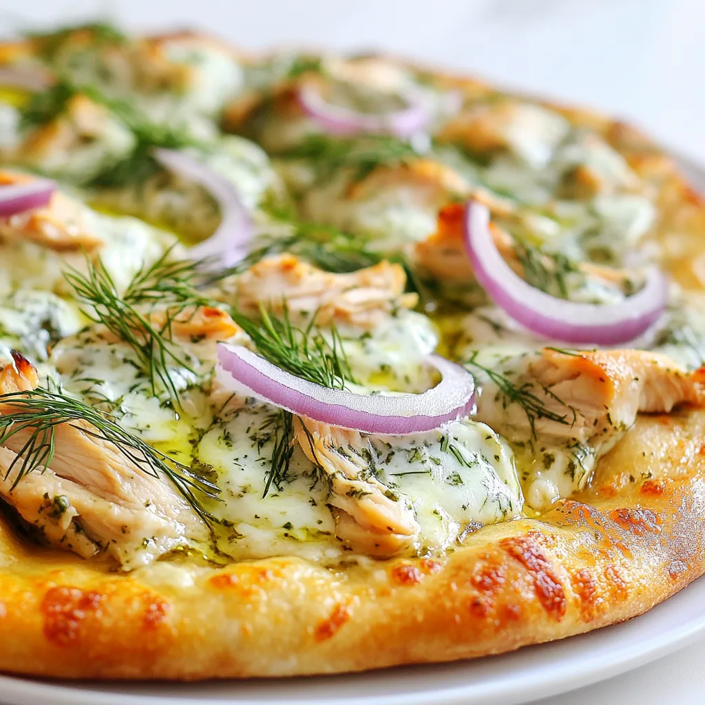 Tzatziki Chicken Pizza Flavorful and Easy Recipe