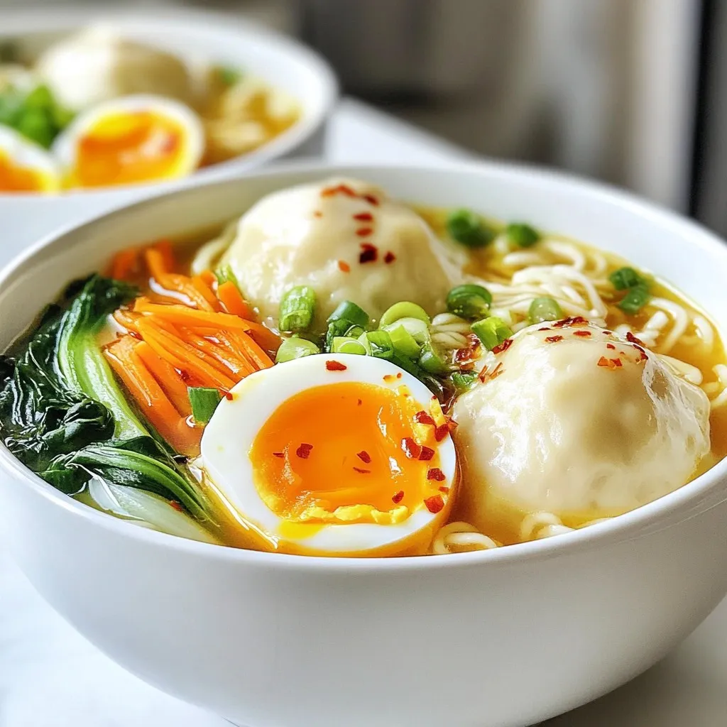 Savory Dumpling Ramen Bowl Simple and Tasty Recipe