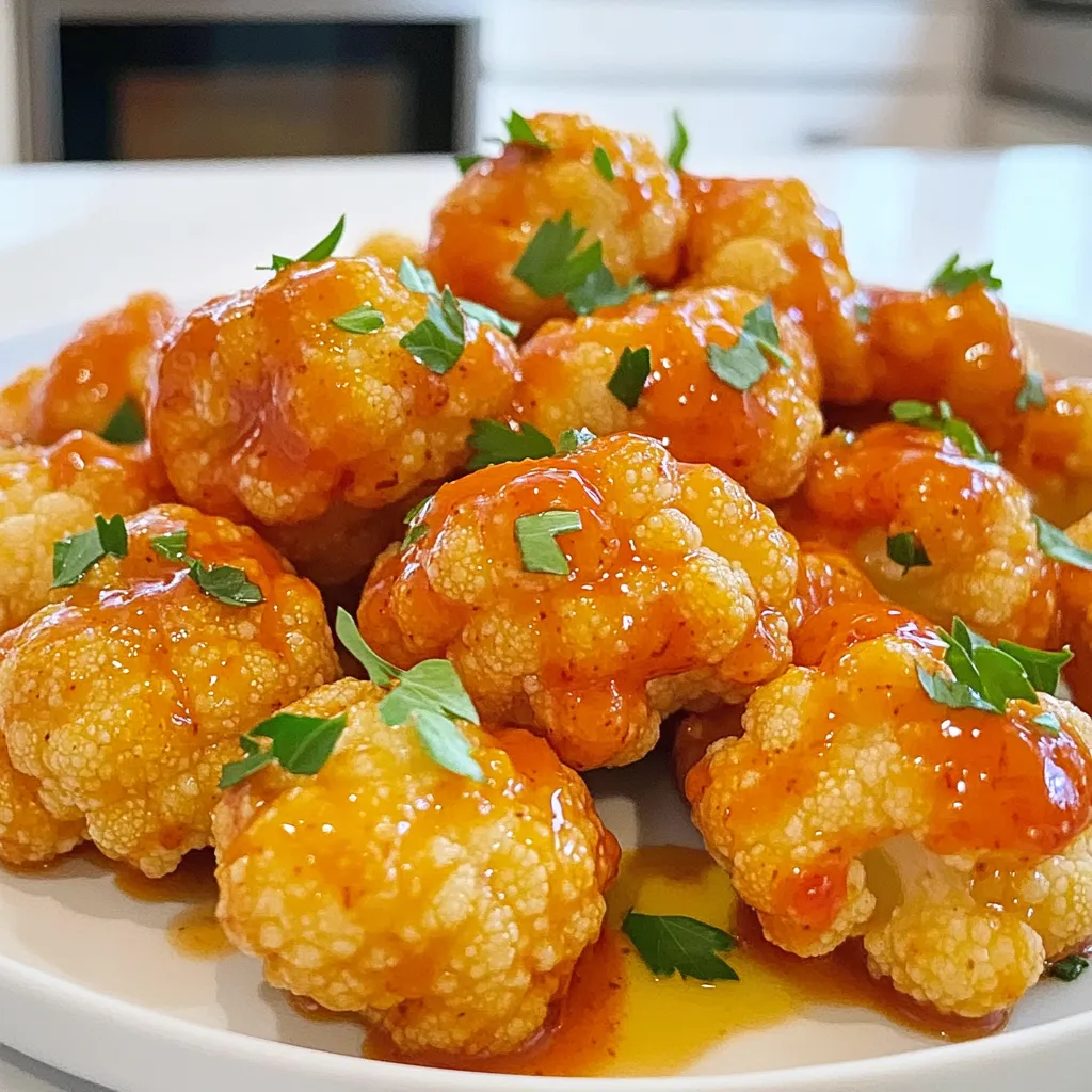 Air Fryer Buffalo Cauliflower Crispy and Flavorful Snack